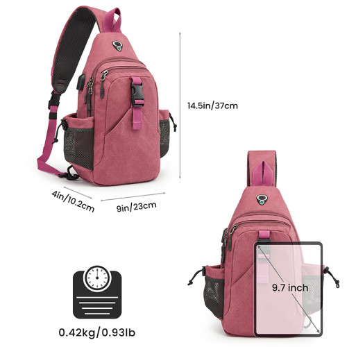Factory Wholesale Sling Bag RFID Blocking Sling Backpack Crossbody Bag for Women