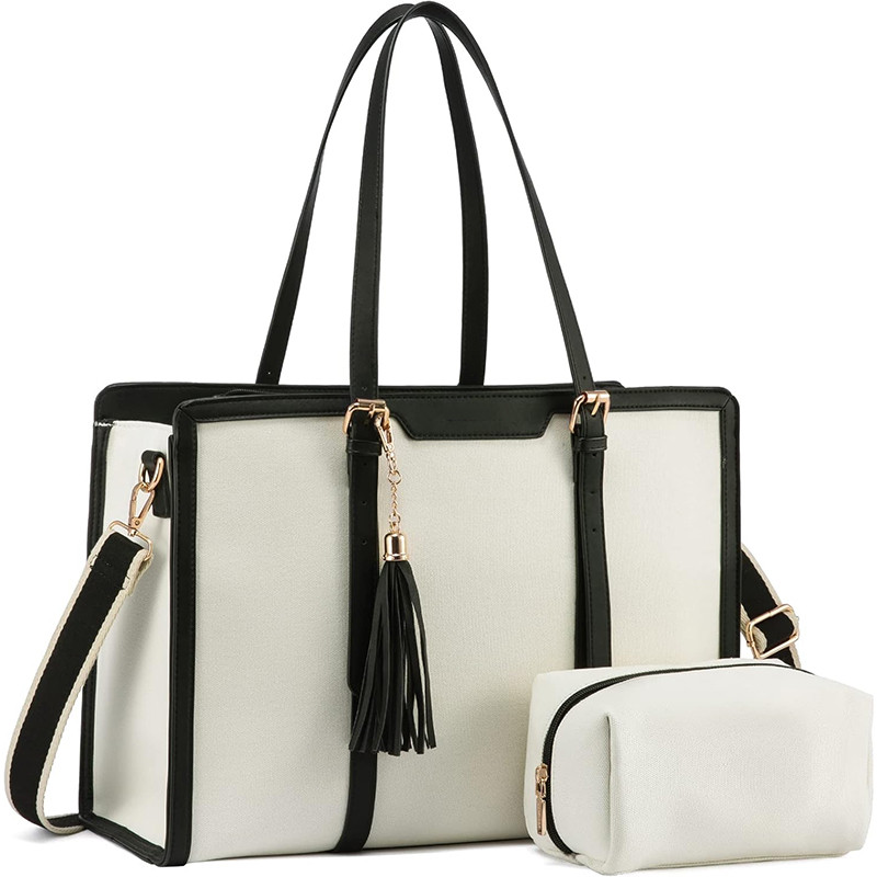 A close-up shot of the texture of a cork laptop sleeve.