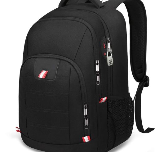 Factory Wholesale Travel Laptop Backpack Black Backpack for Men and Women with USB Slit Business