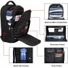 Factory Wholesale Travel Laptop Backpack Black Backpack for Men and Women with USB Slit Business