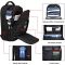 Factory Wholesale Travel Laptop Backpack Black Backpack for Men and Women with USB Slit Business