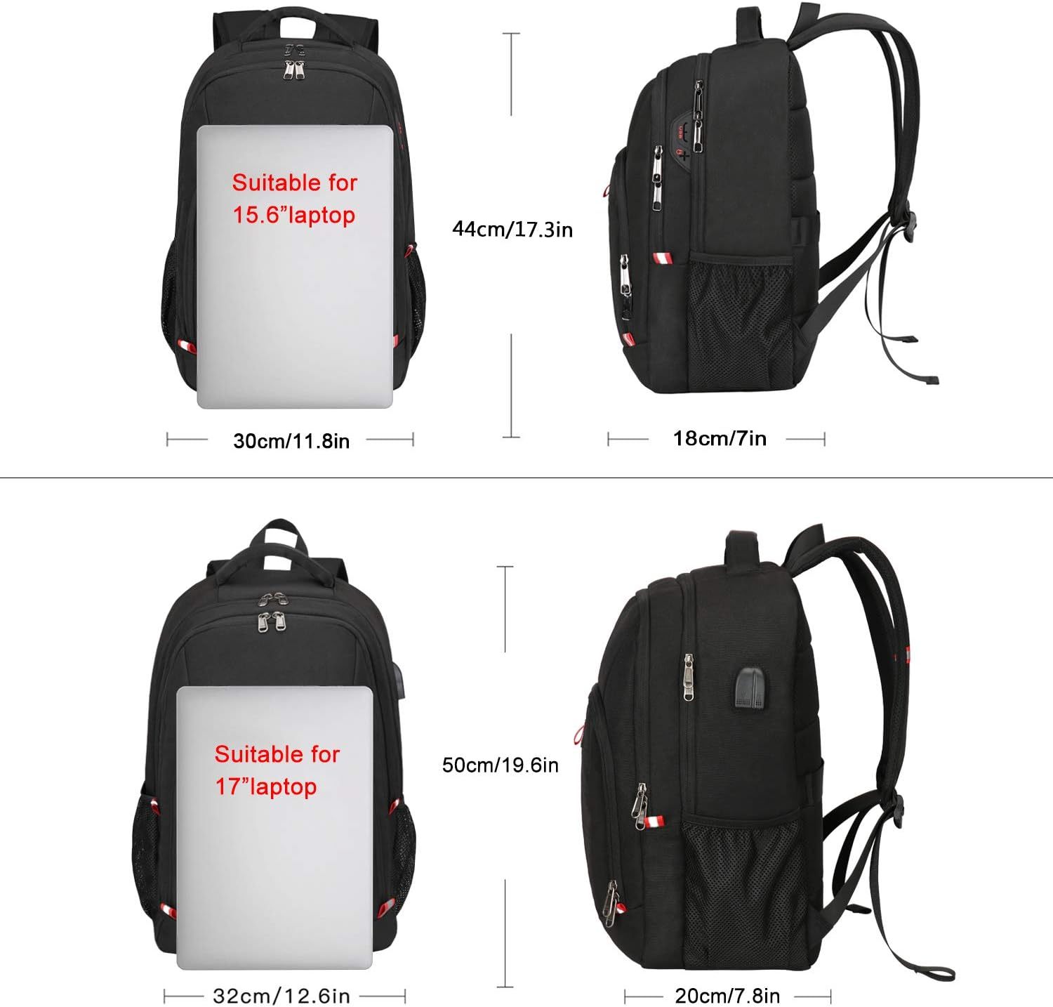The Size of Laptop Backpack