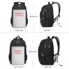 Factory Wholesale Travel Laptop Backpack Black Backpack for Men and Women with USB Slit Business