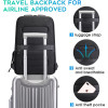 Wholesale Travel Laptop Backpack Black Backpack for Men and Women with USB Slit Business