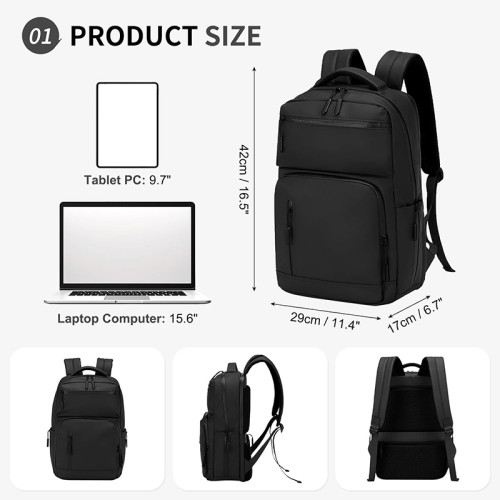 Factory Wholesale Low MOQ Waterproof Laptop Backpack for Men & Women