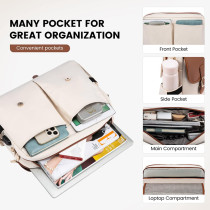 Custom Laptop Bag for Women Large Capacity Computer Briefcase Case Crossbody Messenger Bag