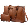 Custom Factory Wholesale Laptop Tote Bag for Women Leather Work Computer Bag