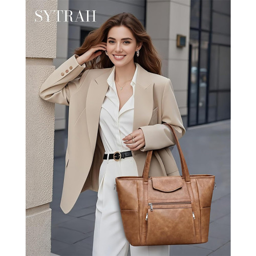 Factory Wholesale Laptop Bag for Women Designer Leather Laptop Backpack