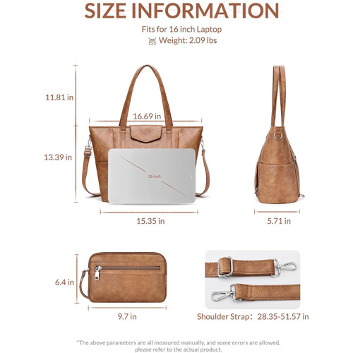 Factory Wholesale Laptop Bag for Women Designer Leather Laptop Backpack