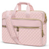 Bulk Pricing Laptop Bag  Computer Messenger Bag Office Travel Business with 3 Pockets&Strap Pink