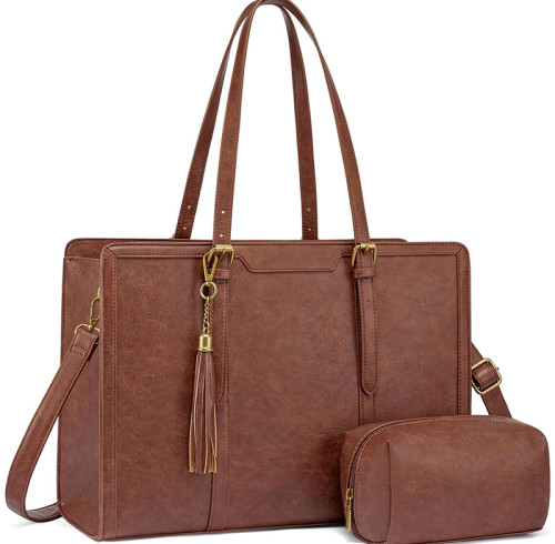 Wholesale Laptop Bag for Women Work Tote Bag Large Capacity Computer Purse with Clutch