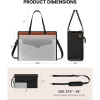 Custom Laptop Bag for Women Laptop Tote Purse 2-in-1 Professional Work Bag Business Briefcase with Clutch
