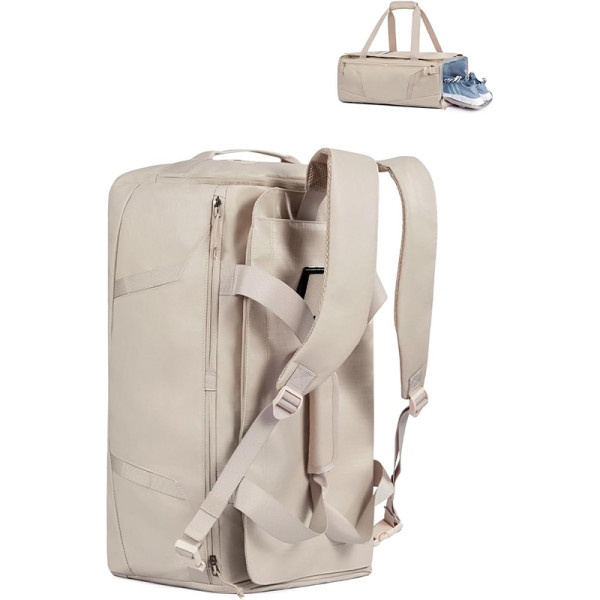 Custom Gym Bag for Women Men Water Resistant Sports Duffle Bag with Shoe Compartment & Wet Pocket