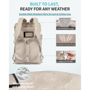 Custom Gym Bag for Women Men Water Resistant Sports Duffle Bag with Shoe Compartment & Wet Pocket