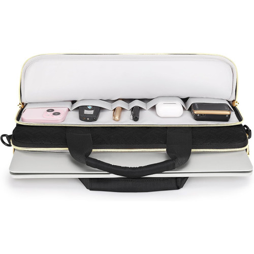 Factory Wholesale Laptop Sleeve Protective Case Cover Waterproof Computer Cases Bag with Shoulder Strap