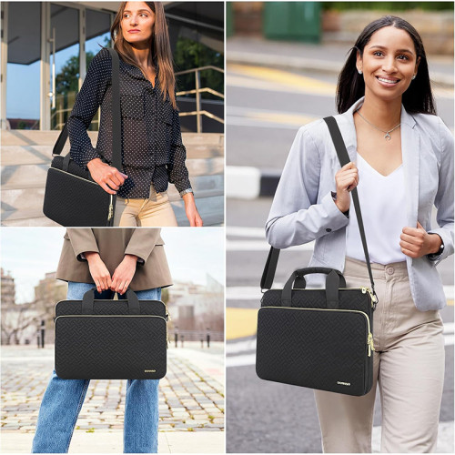 Factory Wholesale Laptop Sleeve Protective Case Cover Waterproof Computer Cases Bag with Shoulder Strap