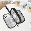 Factory Wholesale Travel Cable Organizer Pouch Electronic Accessories Carry Case Portable Waterproof Double Layers All-in-One Storage Bag