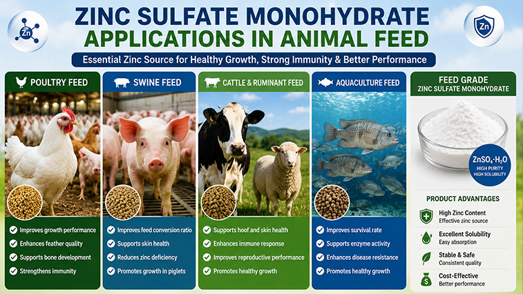 Zinc Sulfate Monohydrate in Animal Feed  BY:Cynthia