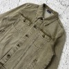 Denim Jacket Men | Army Green Vintage Style – Custom Streetwear OEM Manufacturer