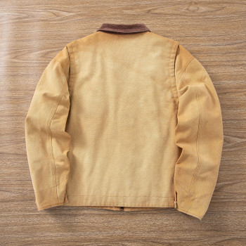 canvas work jackets for men | Corduroy Collar Duck Jacket OEM