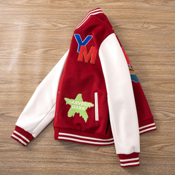 Varsity Jacket Manufacturer | Wool Body PU Sleeves, Chenille Patch OEM