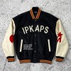 Wool and Leather Varsity Jacket | Chenille Patch, Quilted Lining OEM