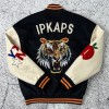 Wool and Leather Varsity Jacket | Chenille Patch, Quilted Lining OEM