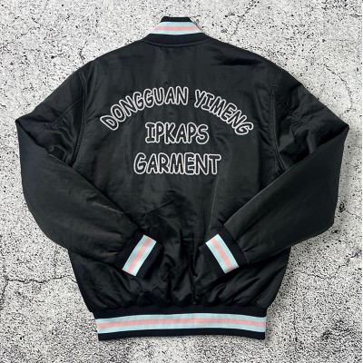 Nylon Satin Varsity Jacket Manufacturer | Lightweight Letterman OEM