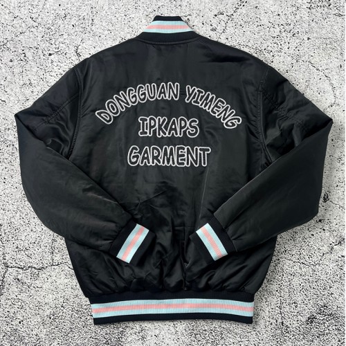 Nylon Satin Varsity Jacket Manufacturer | Lightweight Letterman OEM