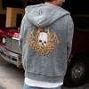 Washed private label hoodie | Skull Back Print | Streetwear OEM Custom