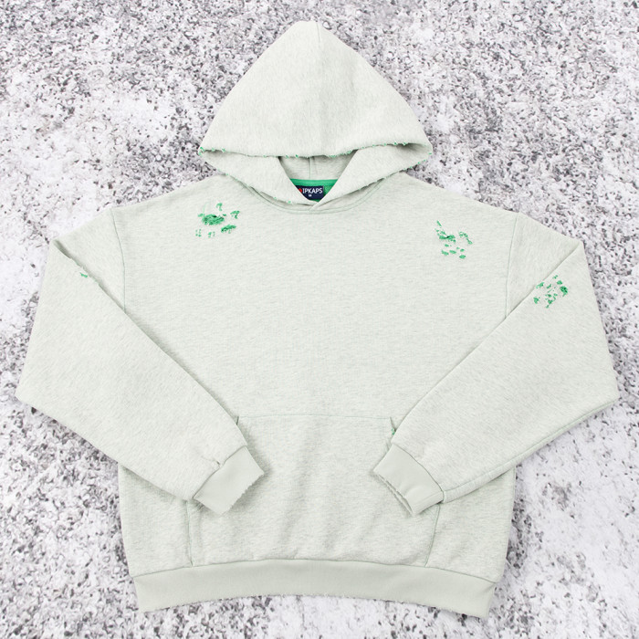 Distressed Hoodie Pullover Supplier | French Terry Streetwear OEM