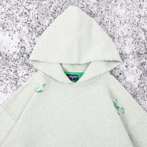 Distressed Hoodie Pullover Supplier | French Terry Streetwear OEM