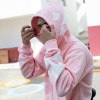 Puff Print Hoodie Manufacturer | Pink Streetwear Fleece | Custom OEM