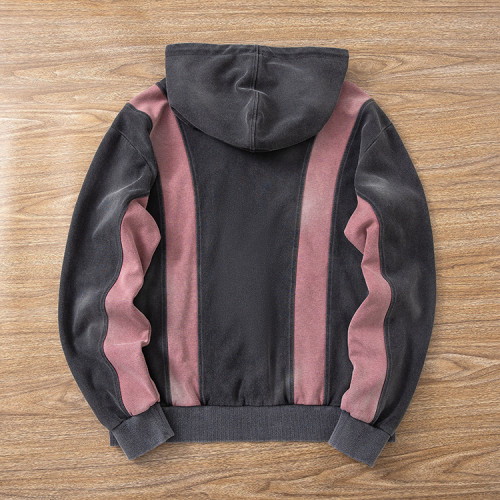 Vintage Wash Hoodie with Appliqué Letters | Custom Streetwear OEM