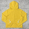 Rhinestone Zip Hoodie | Yellow Crystal Studded Full Zip Sweatshirt