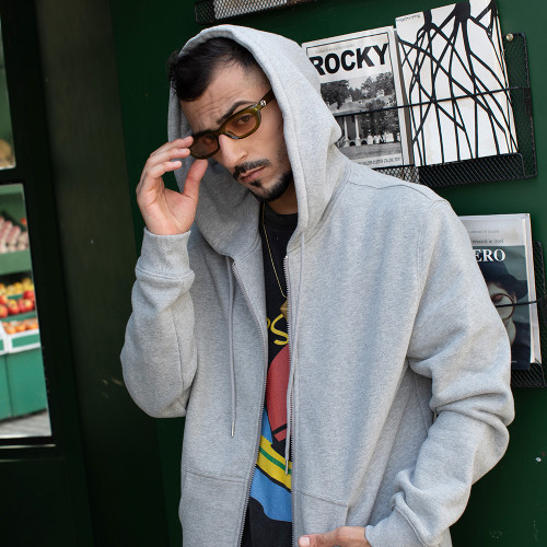 Full Zip Hoodie — Custom OEM/ODM, Midweight Fleece, Color Options