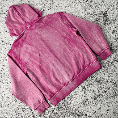 Custom Zip Up Hoodie — Pigment Washed Fleece Full Zip, Private Label OEM