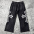 Custom Wide Leg Sweatpants | Gothic Cross Streetwear