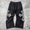 Custom Wide Leg Sweatpants | Gothic Cross Streetwear – OEM Pants Manufacturer