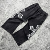 Custom Wide Leg Sweatpants | Gothic Cross Streetwear – OEM Pants Manufacturer