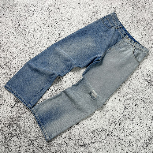 Two Tone Denim Jeans | Split Wash - custom denim jeans manufacturer