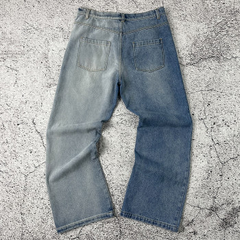 Two Tone Denim Jeans | Split Wash - custom denim jeans manufacturer
