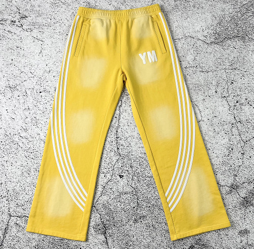 custom track pants | Yellow Stripe Sweatpants OEM Manufacturer
