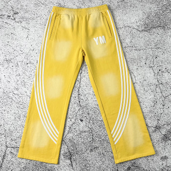 custom track pants | Yellow Stripe Sweatpants OEM Manufacturer
