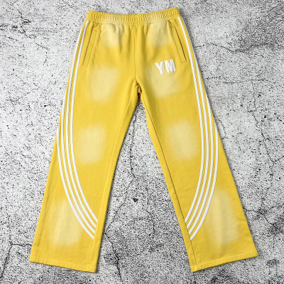 custom track pants | Yellow Stripe Sweatpants OEM Manufacturer
