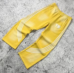 custom track pants | Yellow Stripe Sweatpants OEM Manufacturer