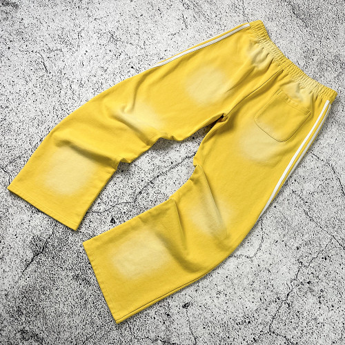 custom track pants | Yellow Stripe Sweatpants OEM Manufacturer