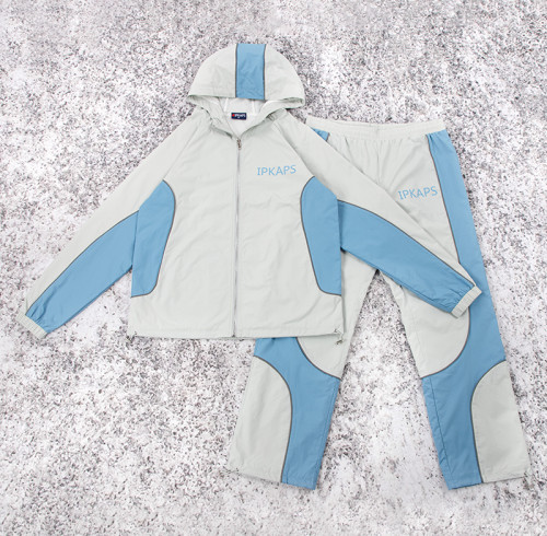 Custom Tracksuits | Colorblock Hooded Tracksuit Set for Brands