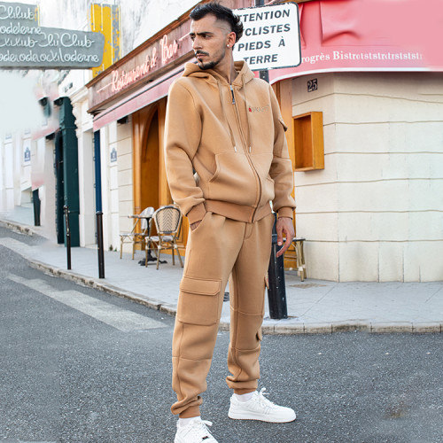 Mens Fleece Tracksuit Set | custom fleece tracksuit set OEM