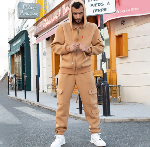 Mens Fleece Tracksuit Set | custom fleece tracksuit set OEM